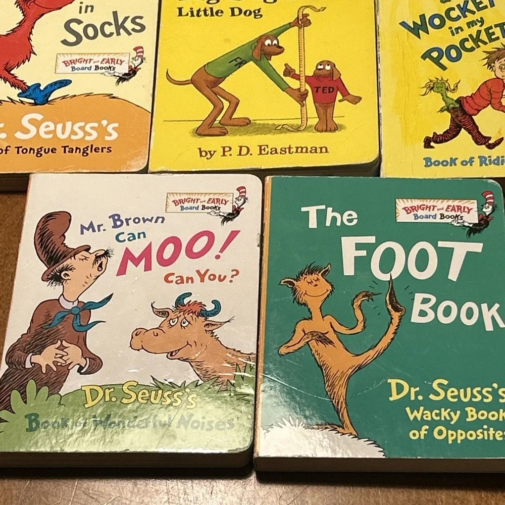 Bright and‎ Early Board Book Lot of 8 Small Dr Seuss Board Books